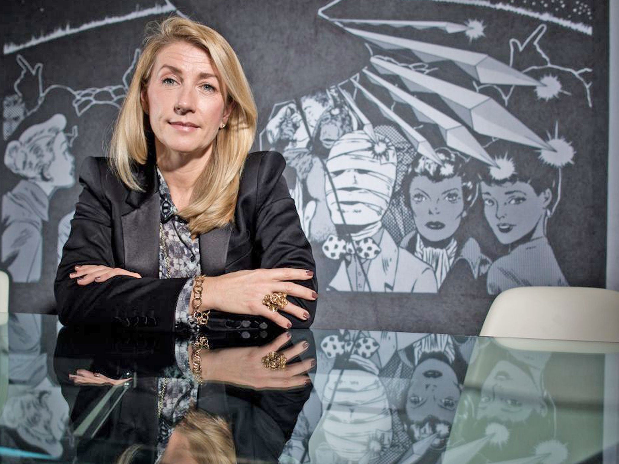 Andria Vidler at EMI’s Kensington offices in central London