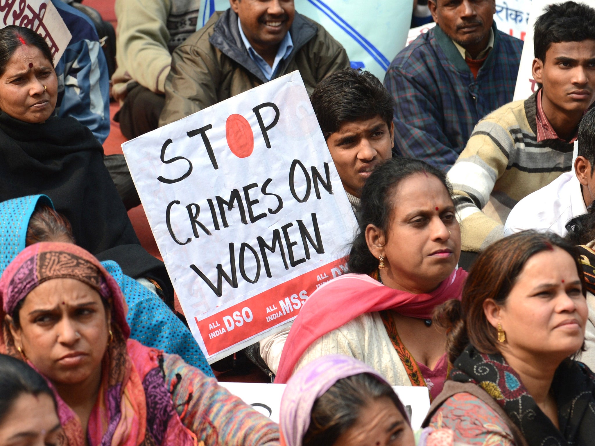 Protesters in New Delhi