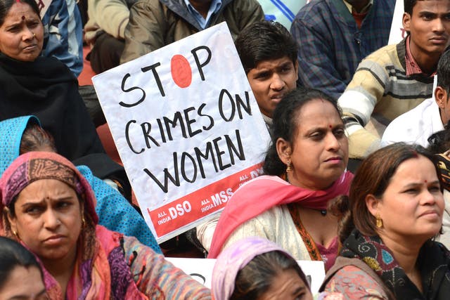Protesters in New Delhi