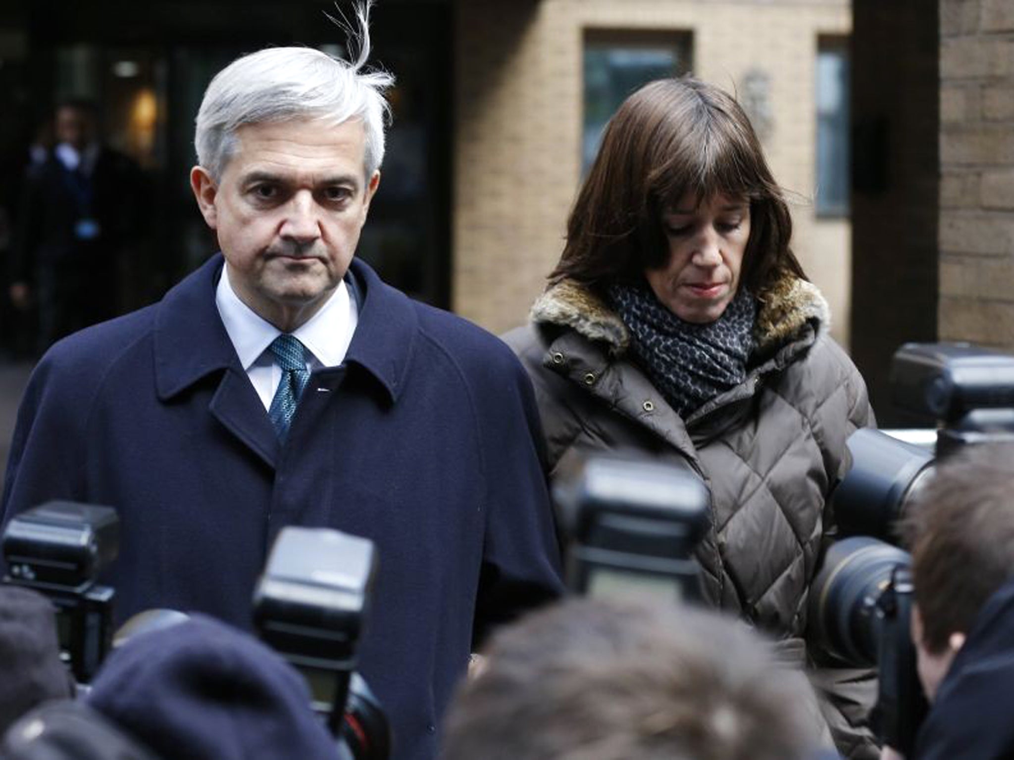 Former Liberal Democrat Cabinet minister Chris Huhne, pictured with partner Carina Trimingham, pleaded guilty and resigned as an MP
