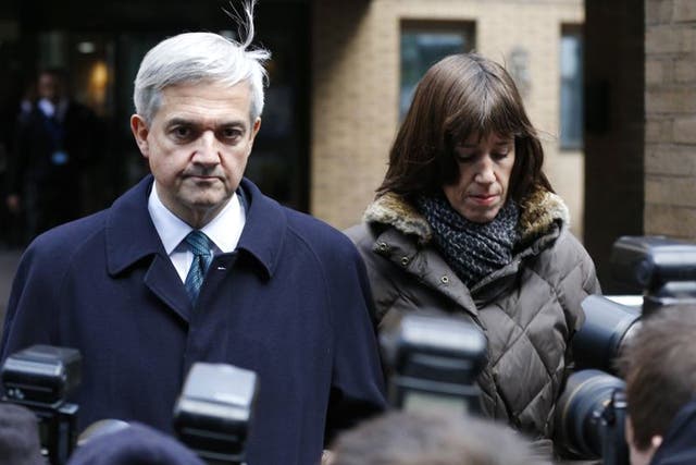 Former Liberal Democrat Cabinet minister Chris Huhne, pictured with partner Carina Trimingham, pleaded guilty and resigned as an MP 