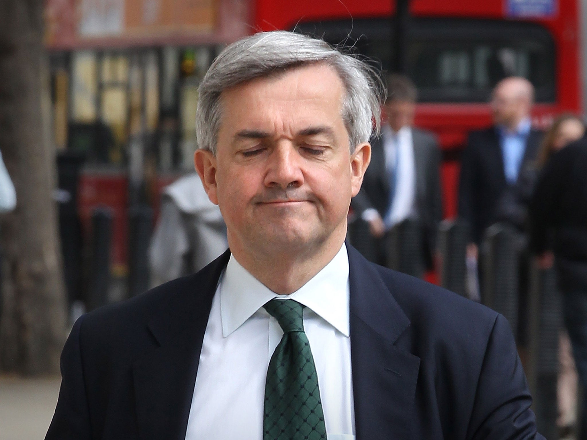 Energy Secretary Chris Huhne arrives at The Cabinet Office entrance for a Cabinet meeting on May 17, 2011 in London, England.