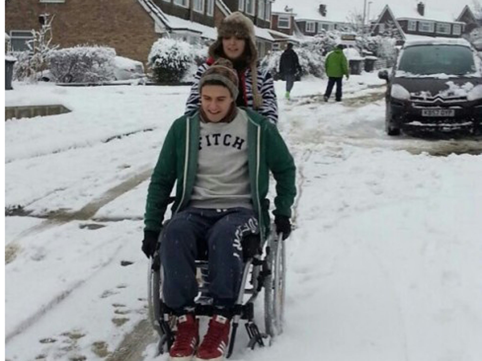 Changed man: Callum Hall with his sister Tamar