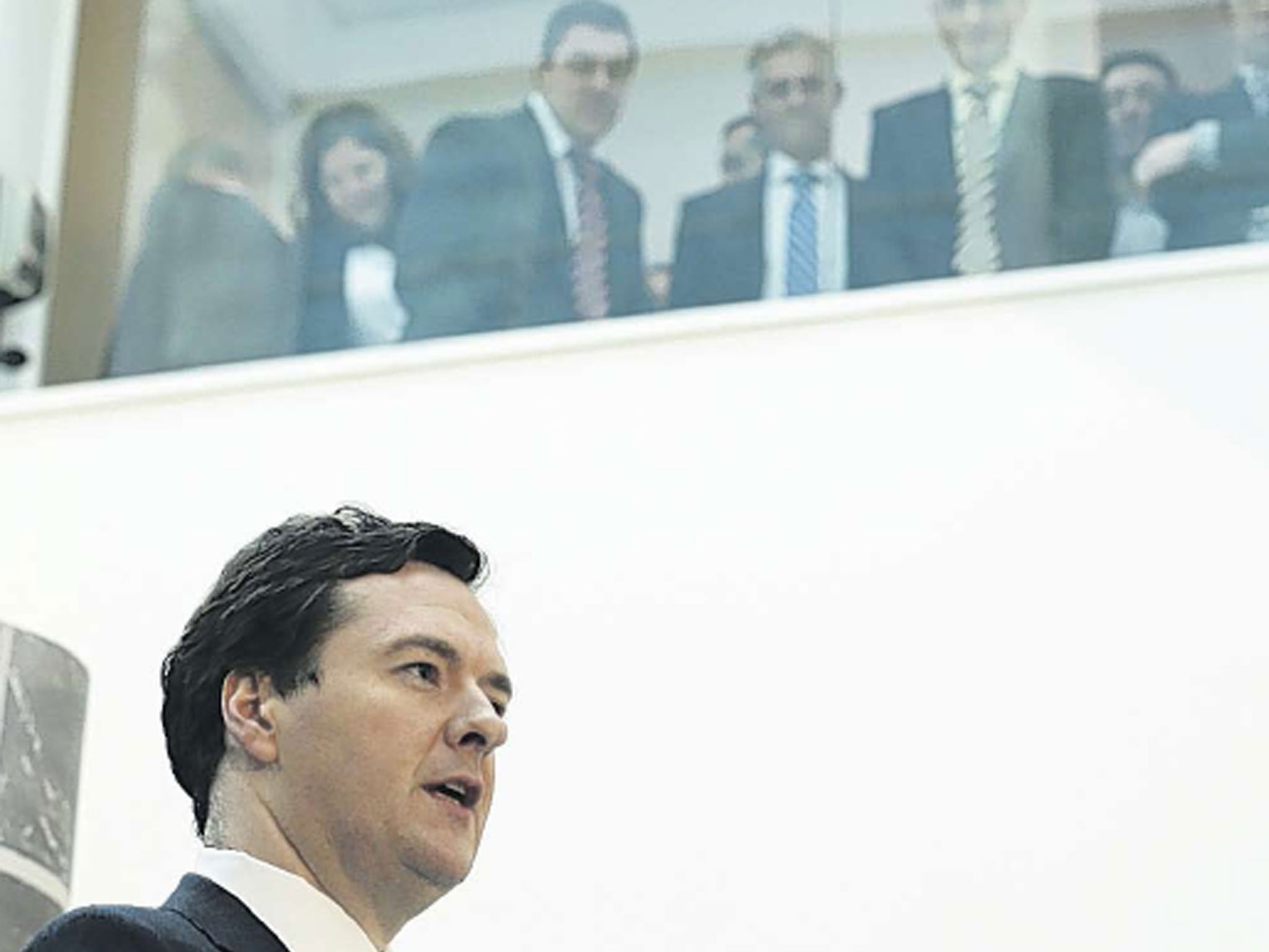 George Osborne speaking at JPMorgan in Bournemouth yesterday