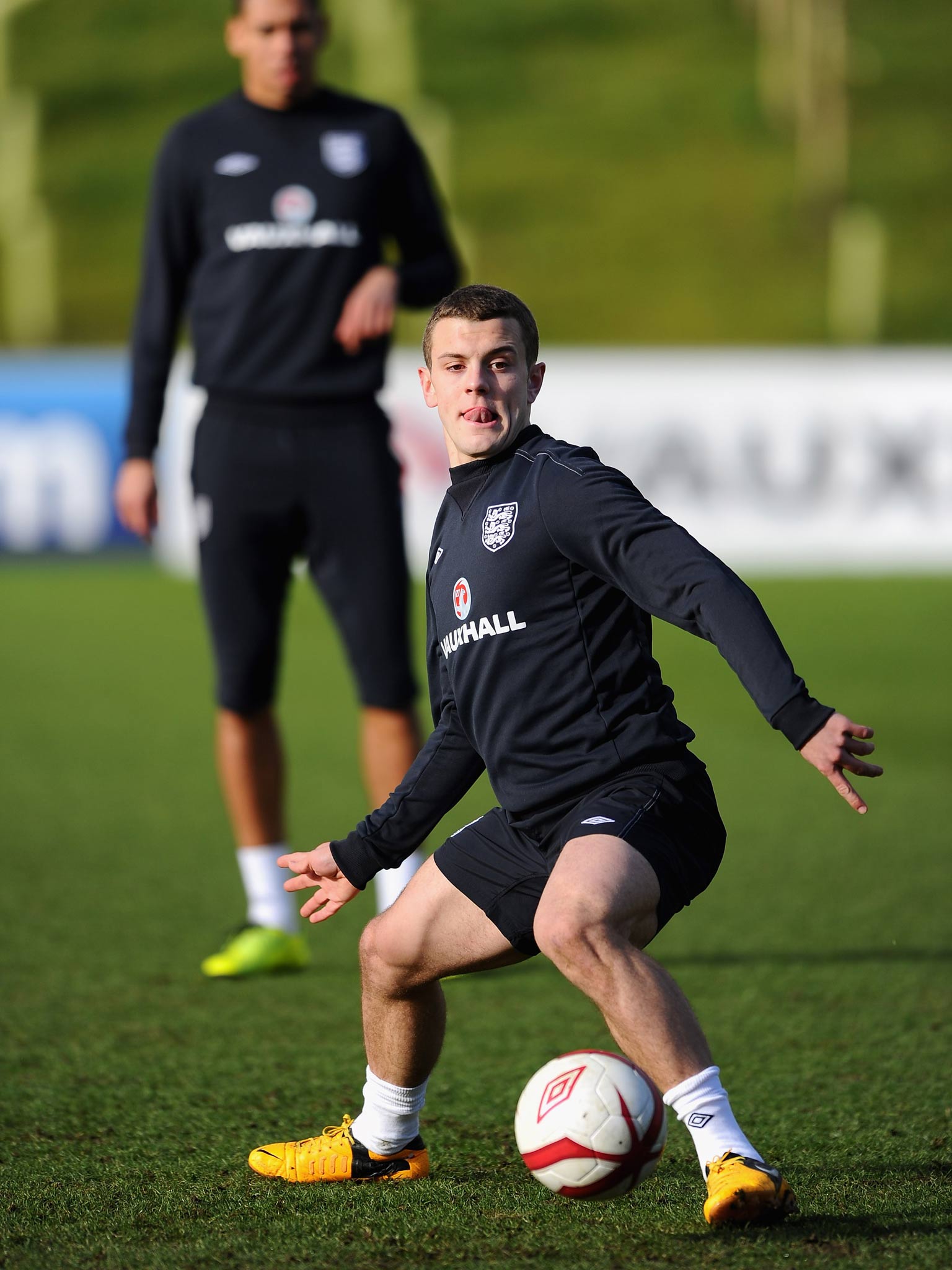 Jack Wilshere training for England
