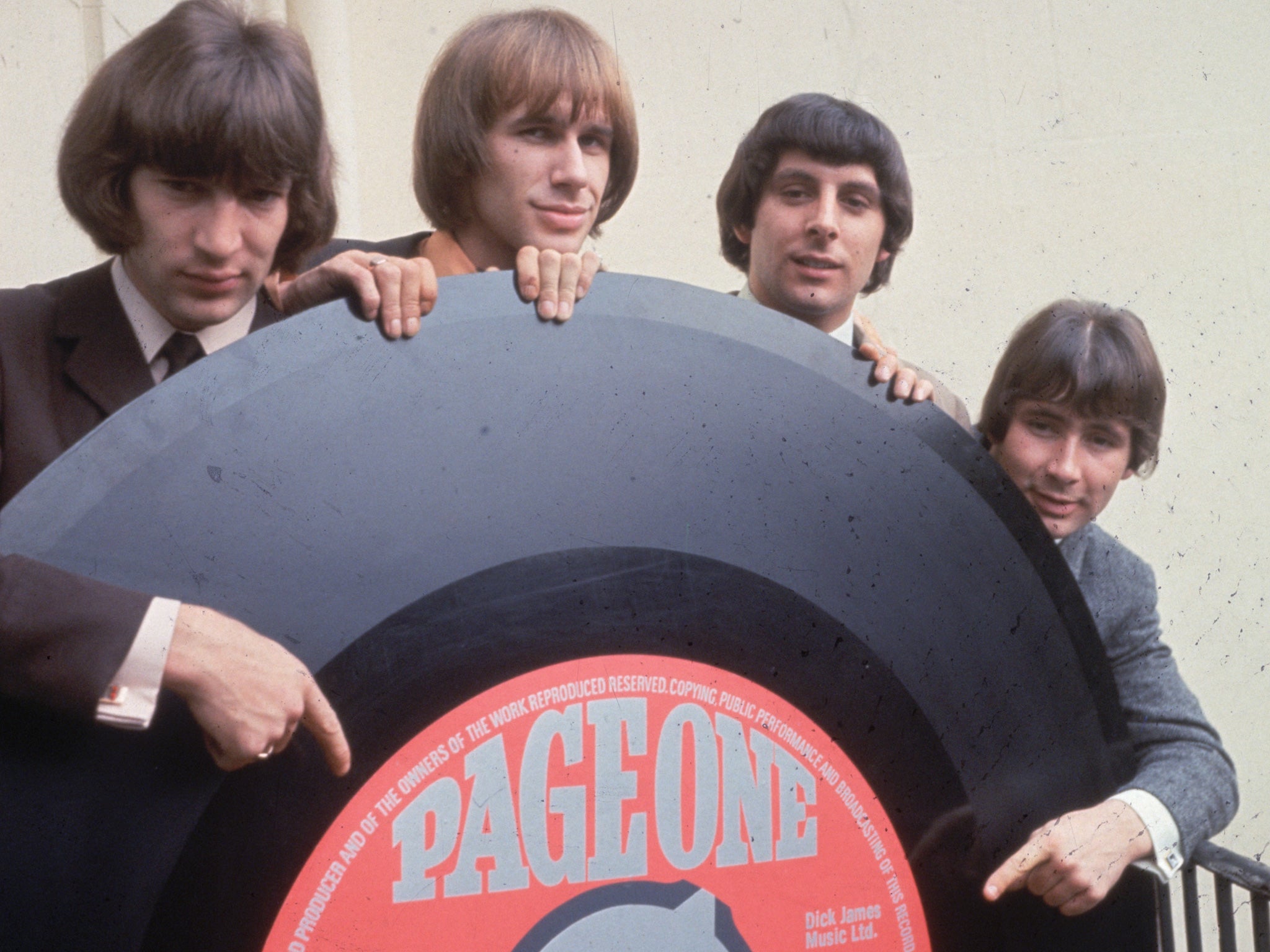 The Troggs in 1965: Ronnie Bond, Chris Britton, Pete Staples and Presley