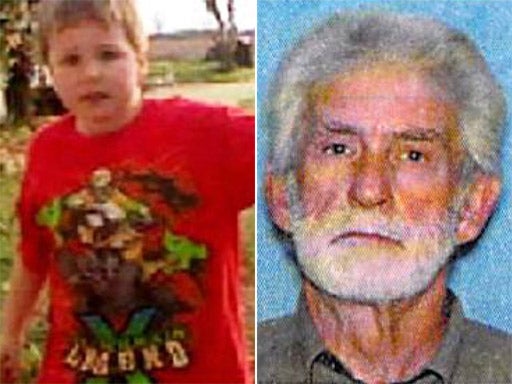 Ethan, the boy held hostage for six days by Jimmy Lee Dykes (right)