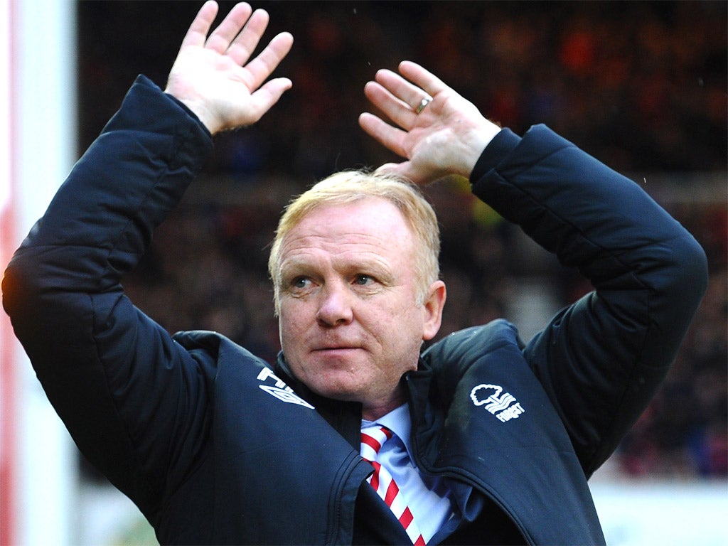 Alex McLeish was in charge for just seven games at Forest