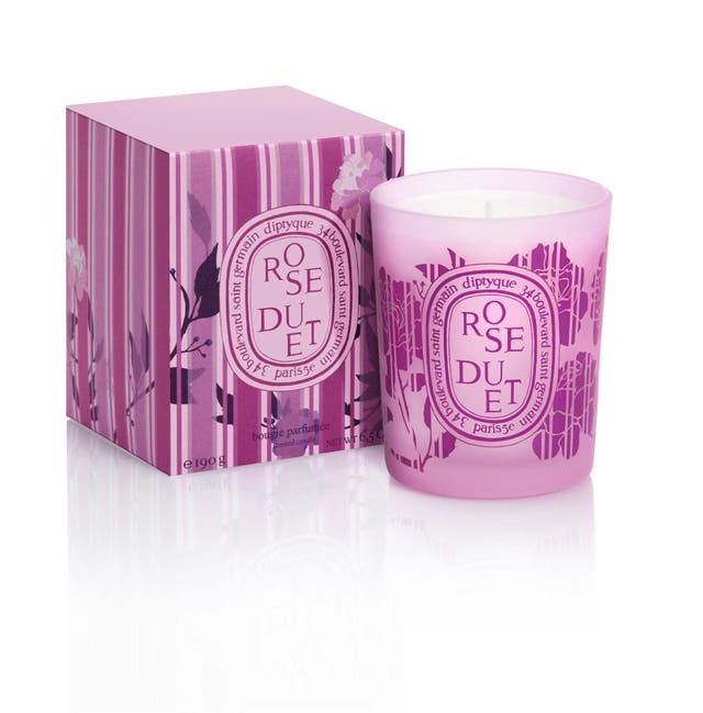 Candles are innately romantic, and Diptyque make some of the best - this double scented, limited-edition Rose Duet (£42, diptyqueparis.co.uk) combines freshly-cut roses with blackcurrant leaves