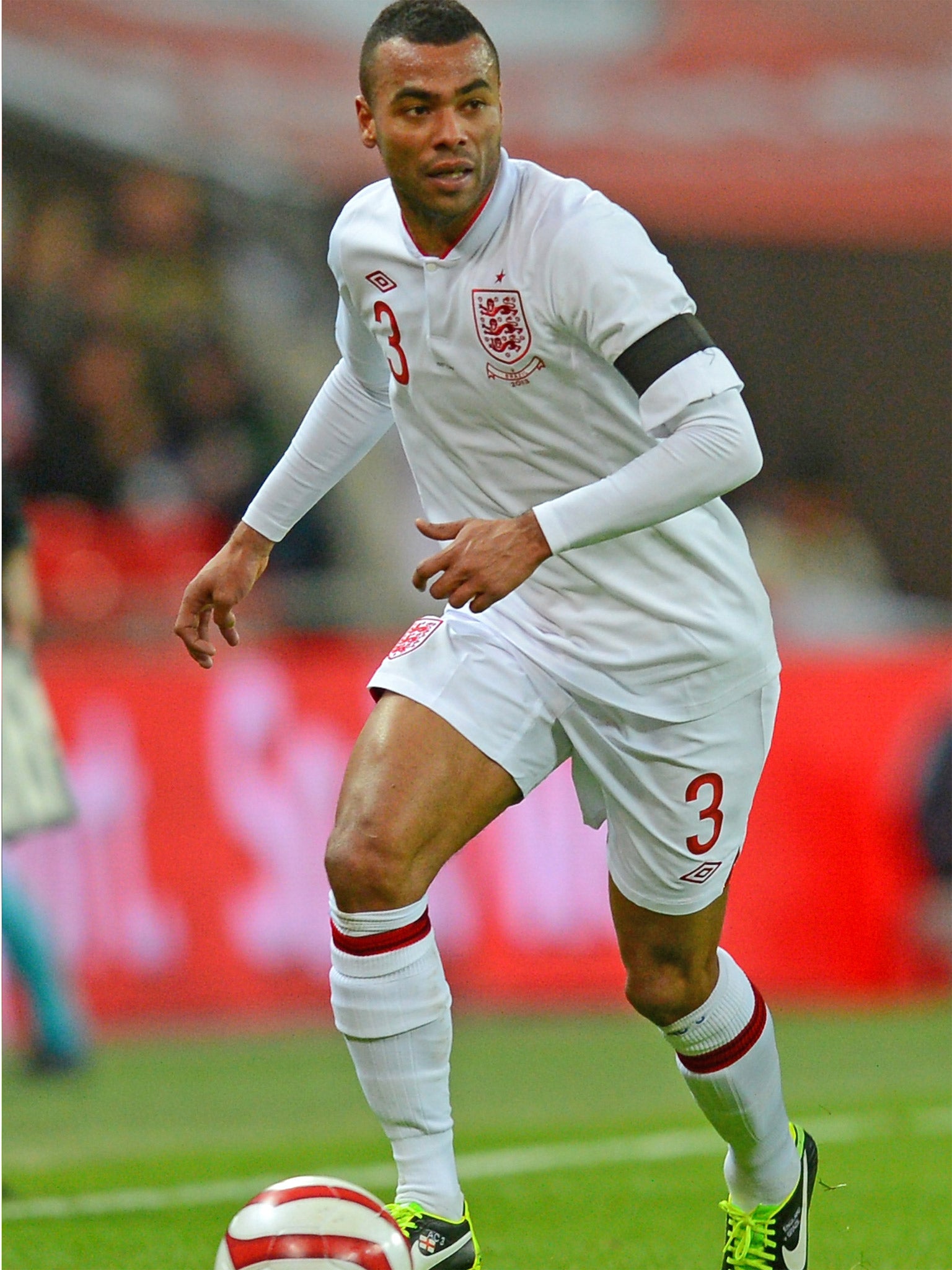 Ashley Cole reached his 100th cap last night