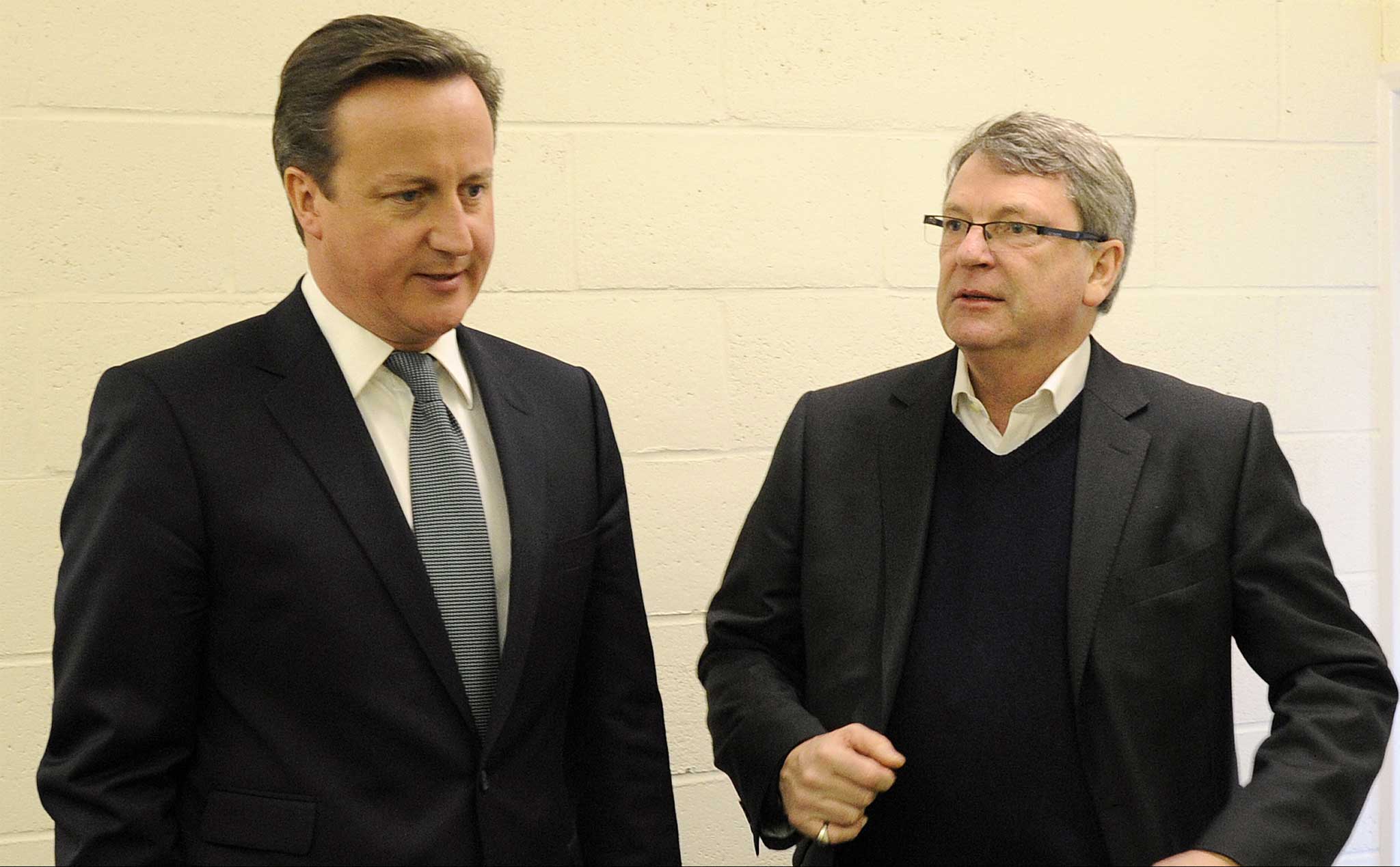 The Prime Minister with Lynton Crosby in April last year