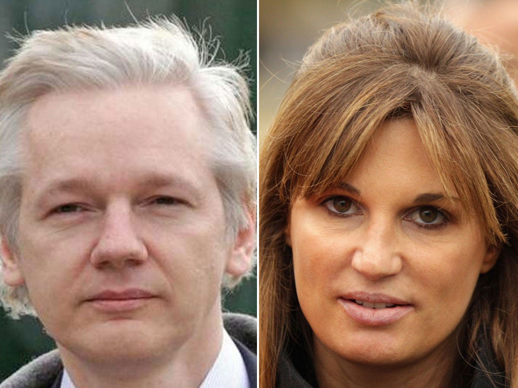 Jemima Khan has warned Wikileaks founder Julian Assange that he risks falling from a “hero” to the Australian L Ron Hubbard
