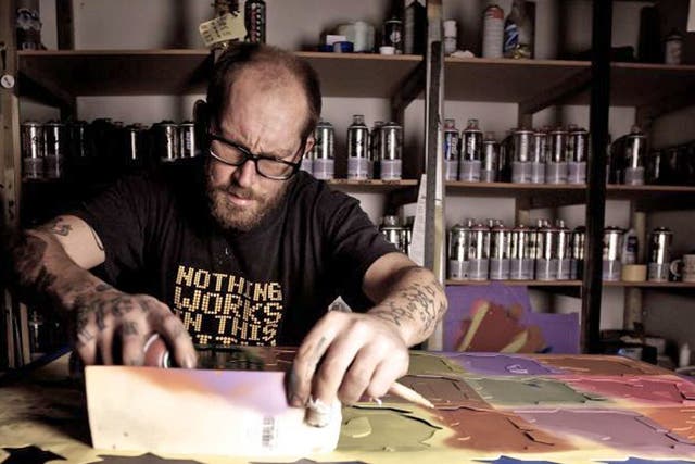 Graffiti artist and former Banksy collaborator, Eine