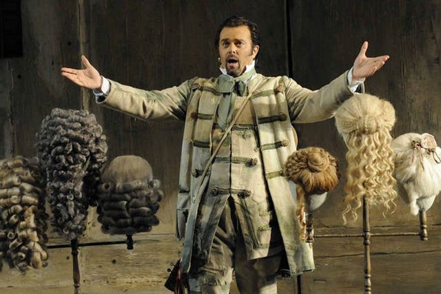 The English National Opera's staging of The Barber of Seville calls for 28 wigs
