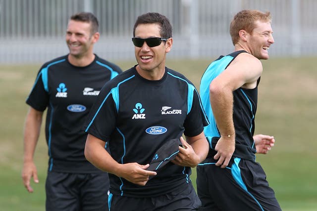 Ross Taylor during New Zealand training at Eden Park