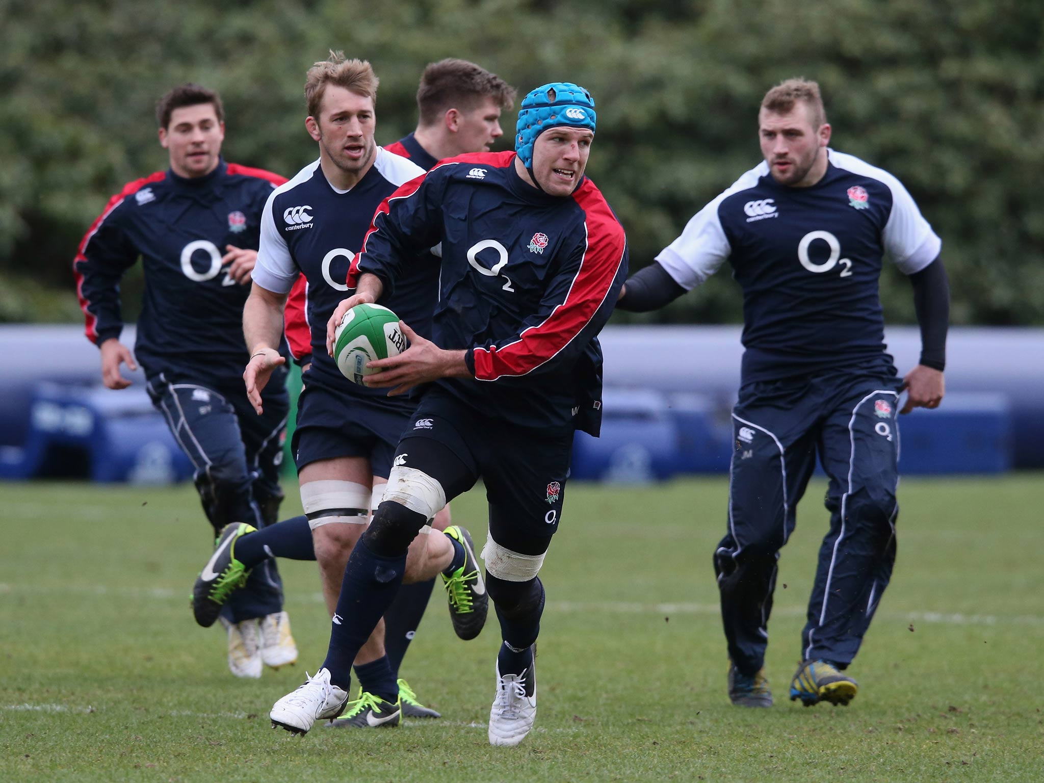 James Haskell pictured in England training
