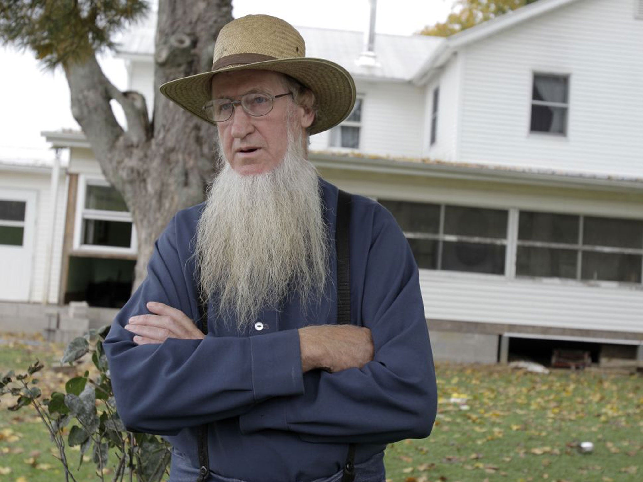 Amish leader Samuel Mullet at his Ohio home