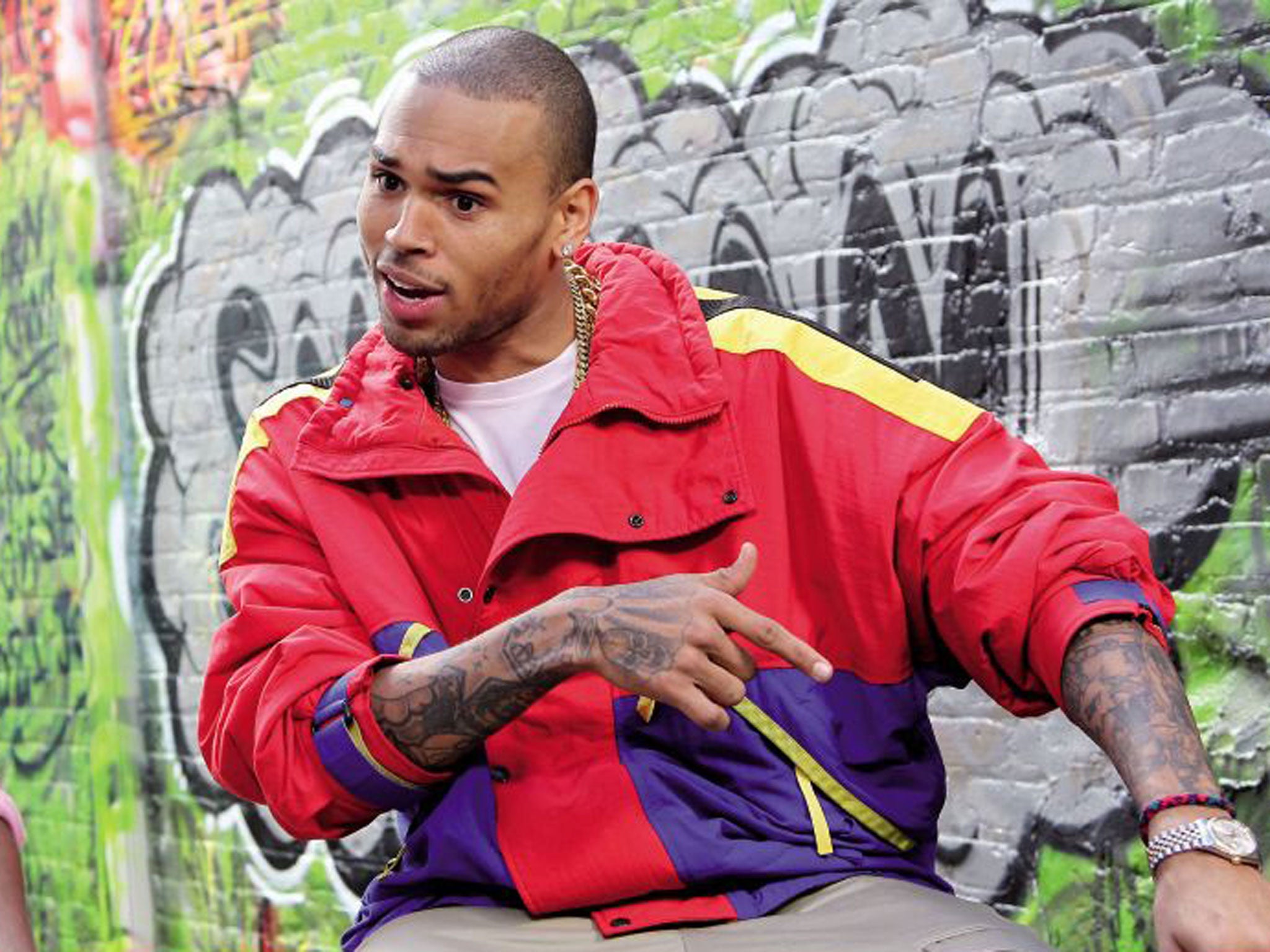 On the attack: Chris Brown has done little to prove he’s a changed man since his assault on his girlfriend Rihanna