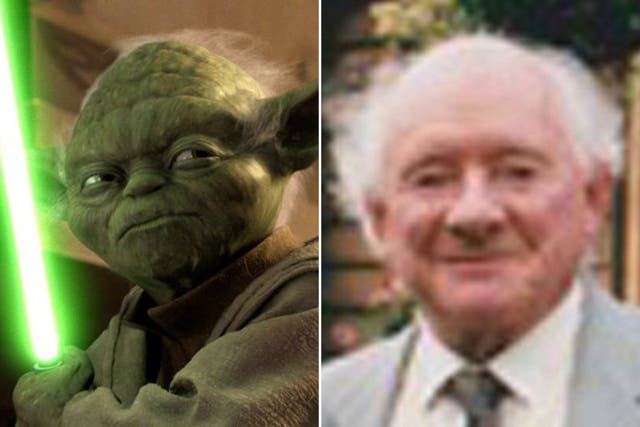 Yoda, the character Freeborn said he modelled on himself, along with a touch of Einstein