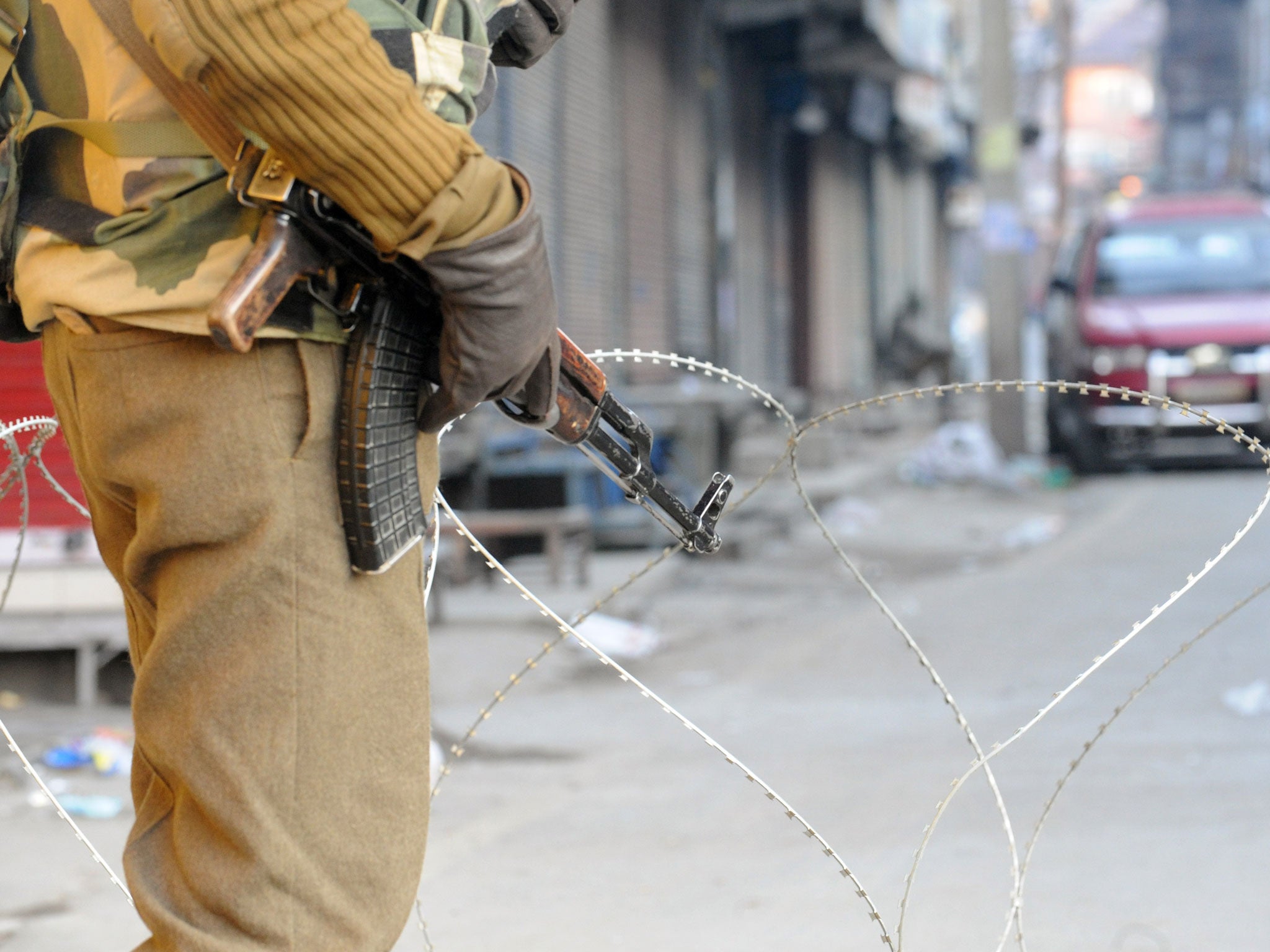 A curfew was imposed in most parts of Jammu and Kashmir state