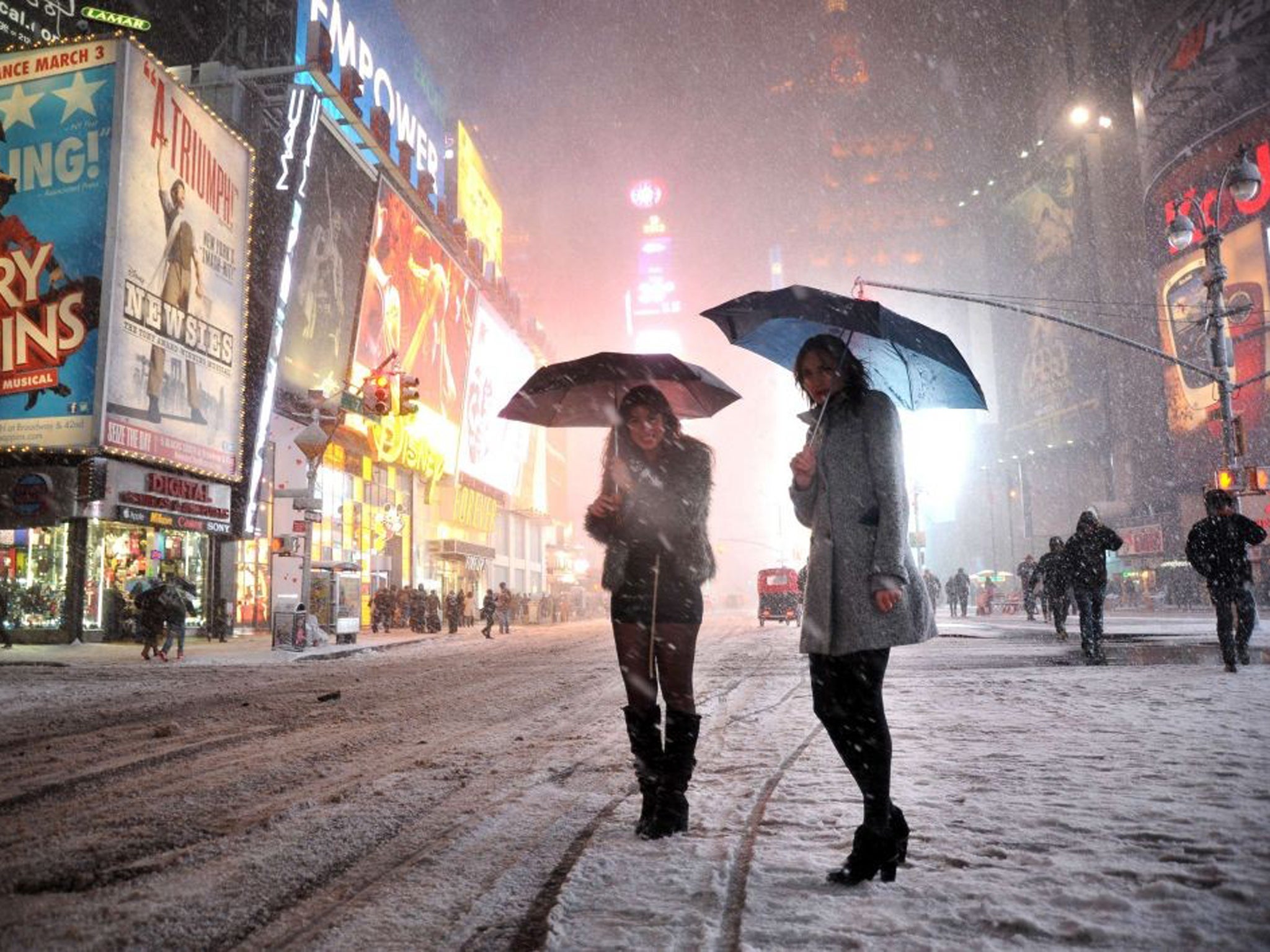 New York City is expecting up to a foot of snow
