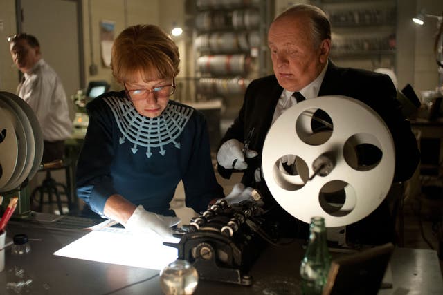 The reel thing: Anthony Hopkins and Helen Mirren as Alfred Hitchcock and his wife, Alma
