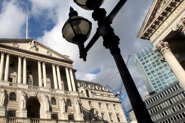 The Bank of England said it expected credit conditions to improve over the course of 2013