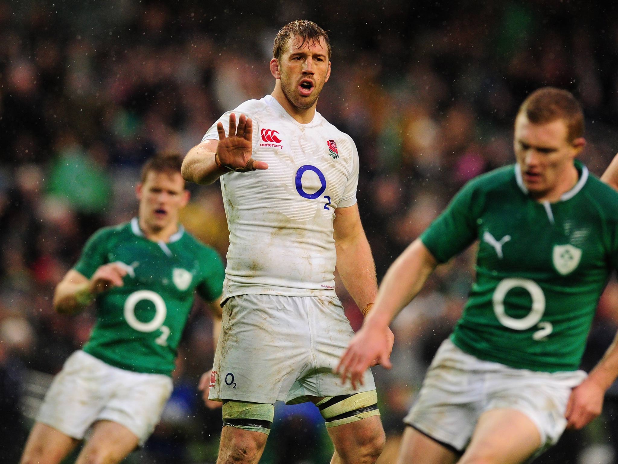 England captain Chris Robshaw in action against Ireland