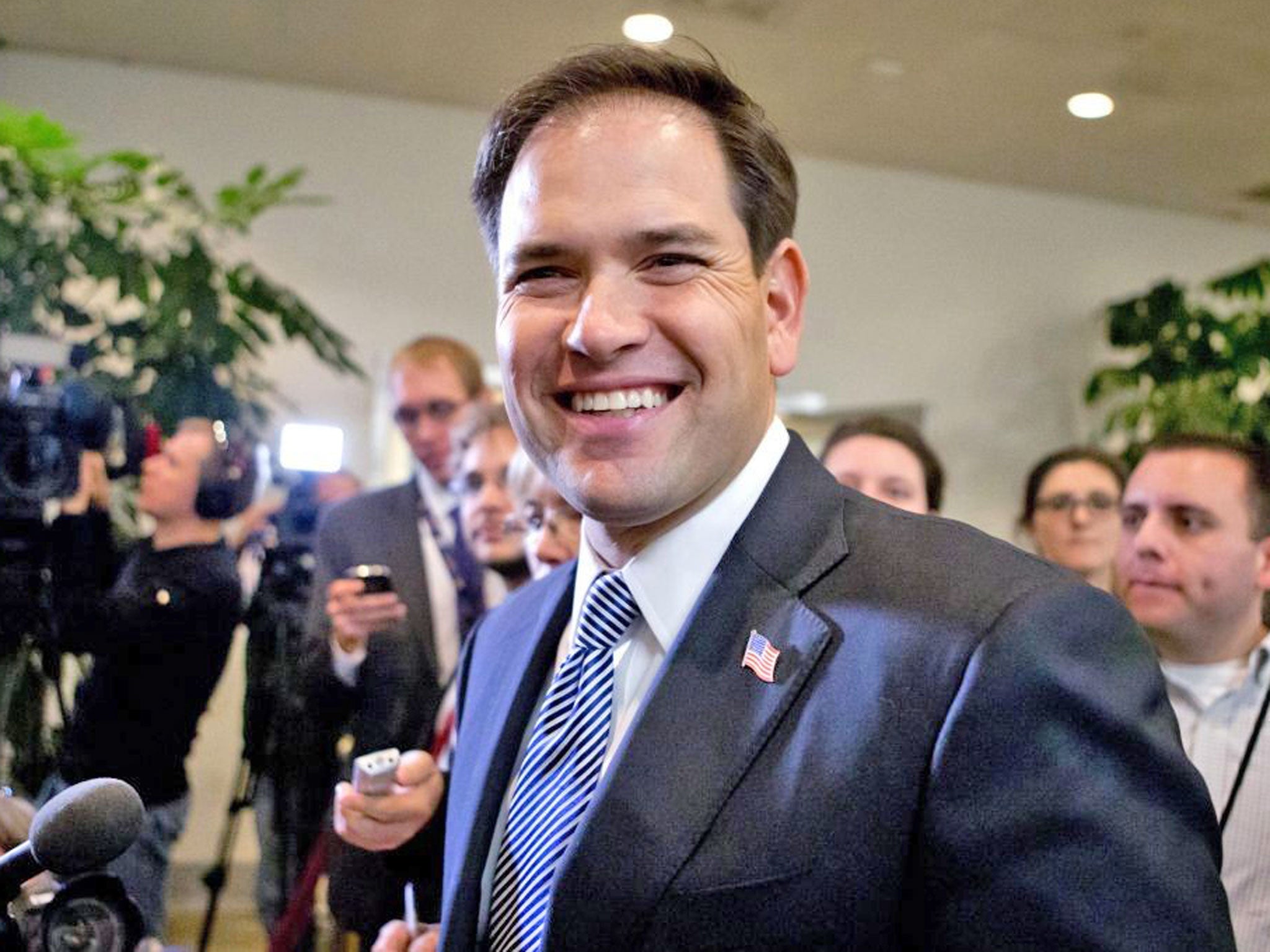 Marco Rubio, a member of the Senate Foreign Relations Committee has been in the right place at the right time