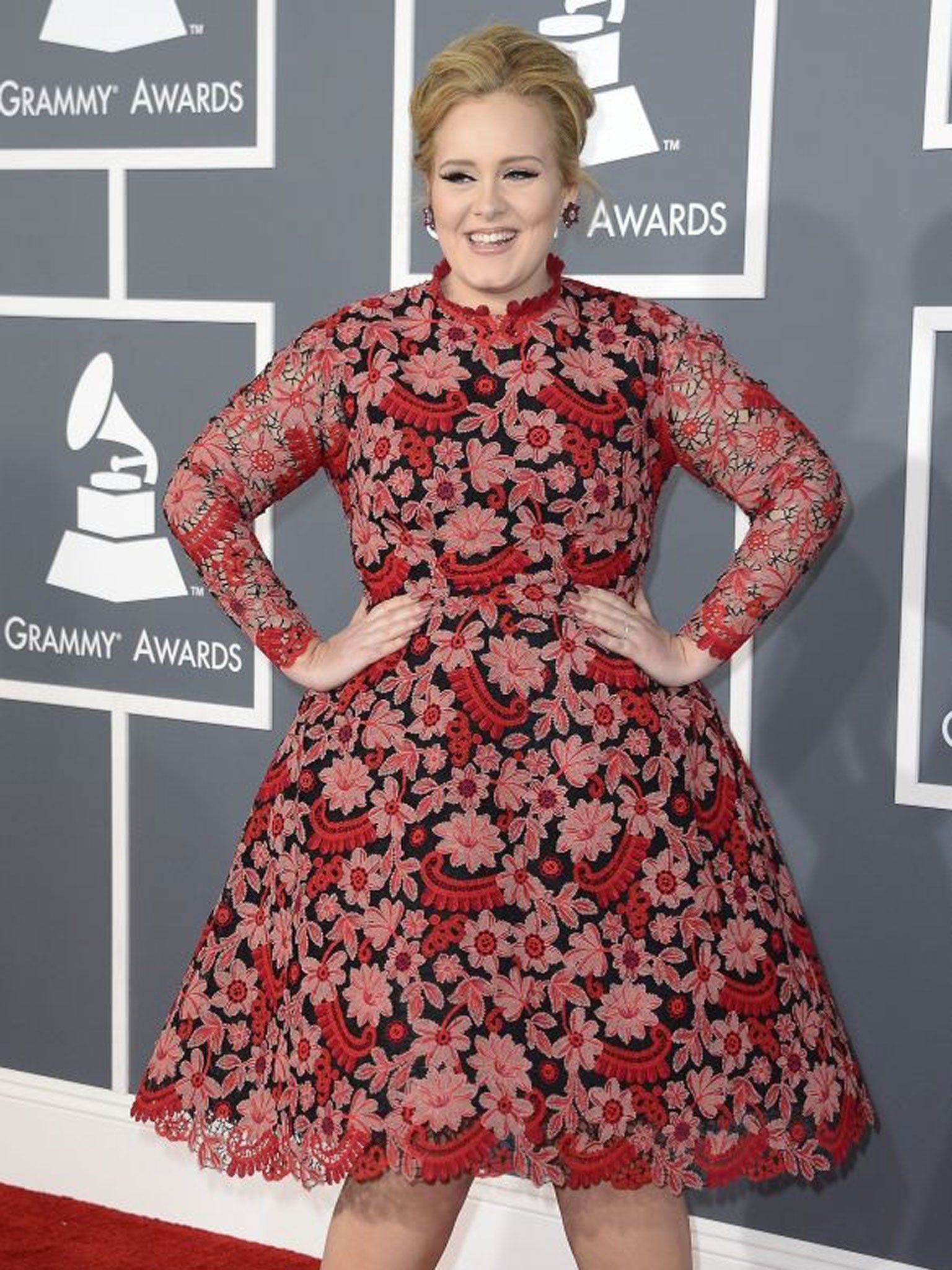 Adele appeared at the 14st mark on the Celebrity Weight Scales. Her publicist declined to comment.