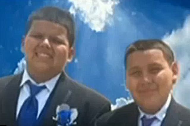 David Jr., 12, was killed instantly when Jose Banda ploughed his car in the Barajas’ broken down vehicle. Younger brother Caleb, 11, is said to have died at hospital later.