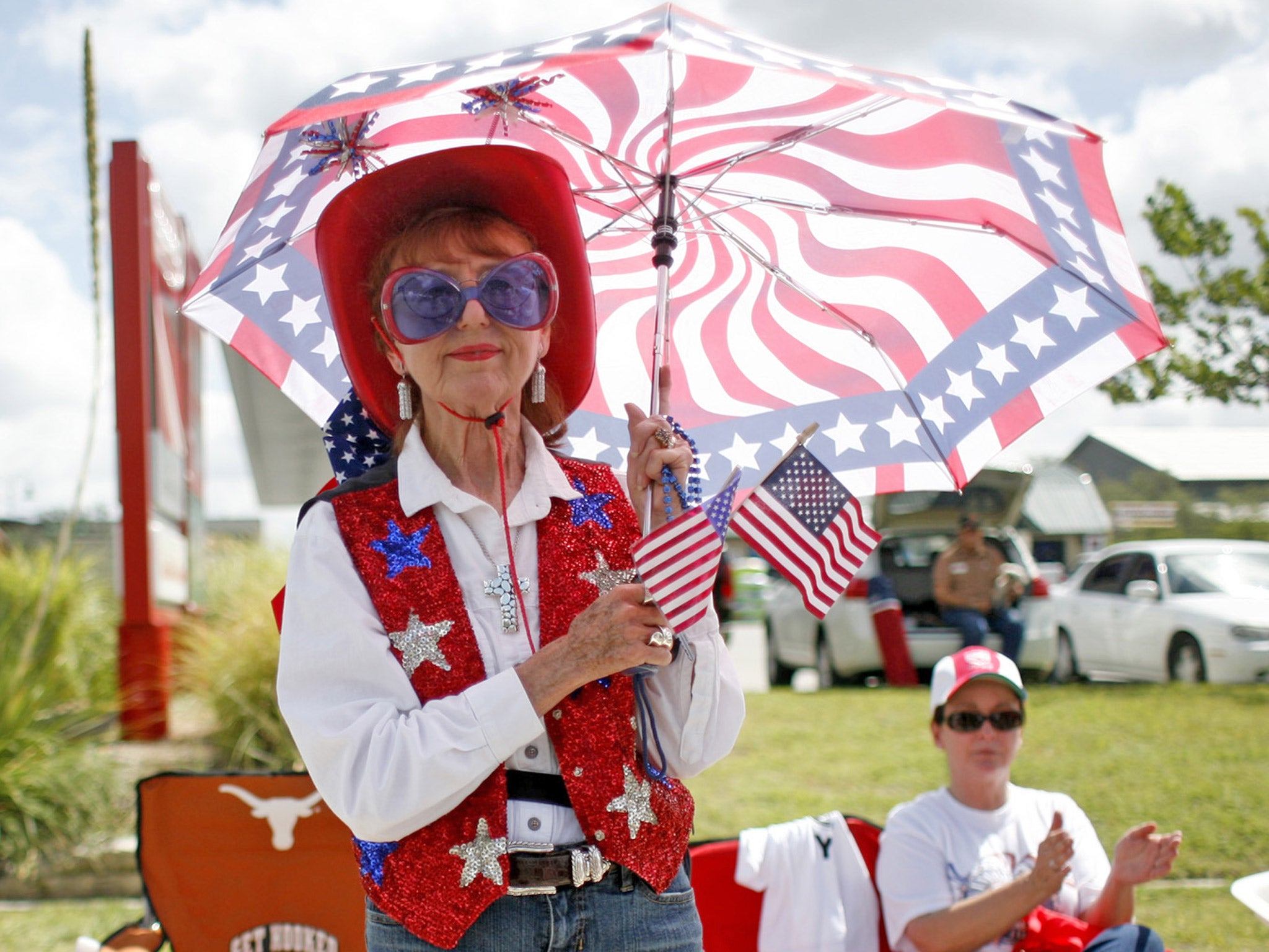 Texans enjoy the Independence Day parade in Wimberley