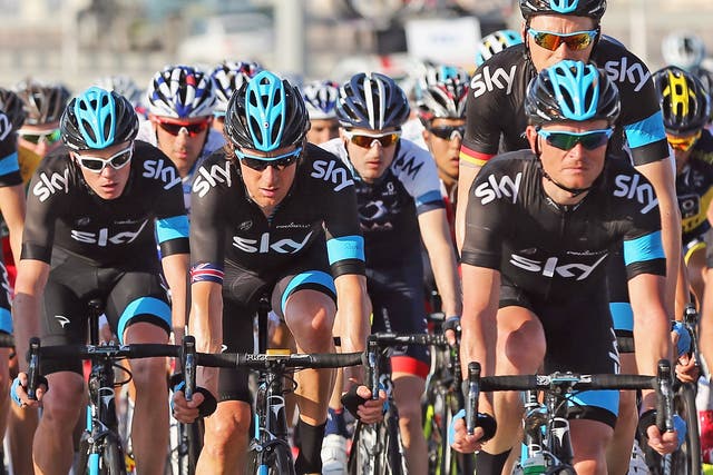 Sky riders set the pace in yesterday’s Tour of Oman stage