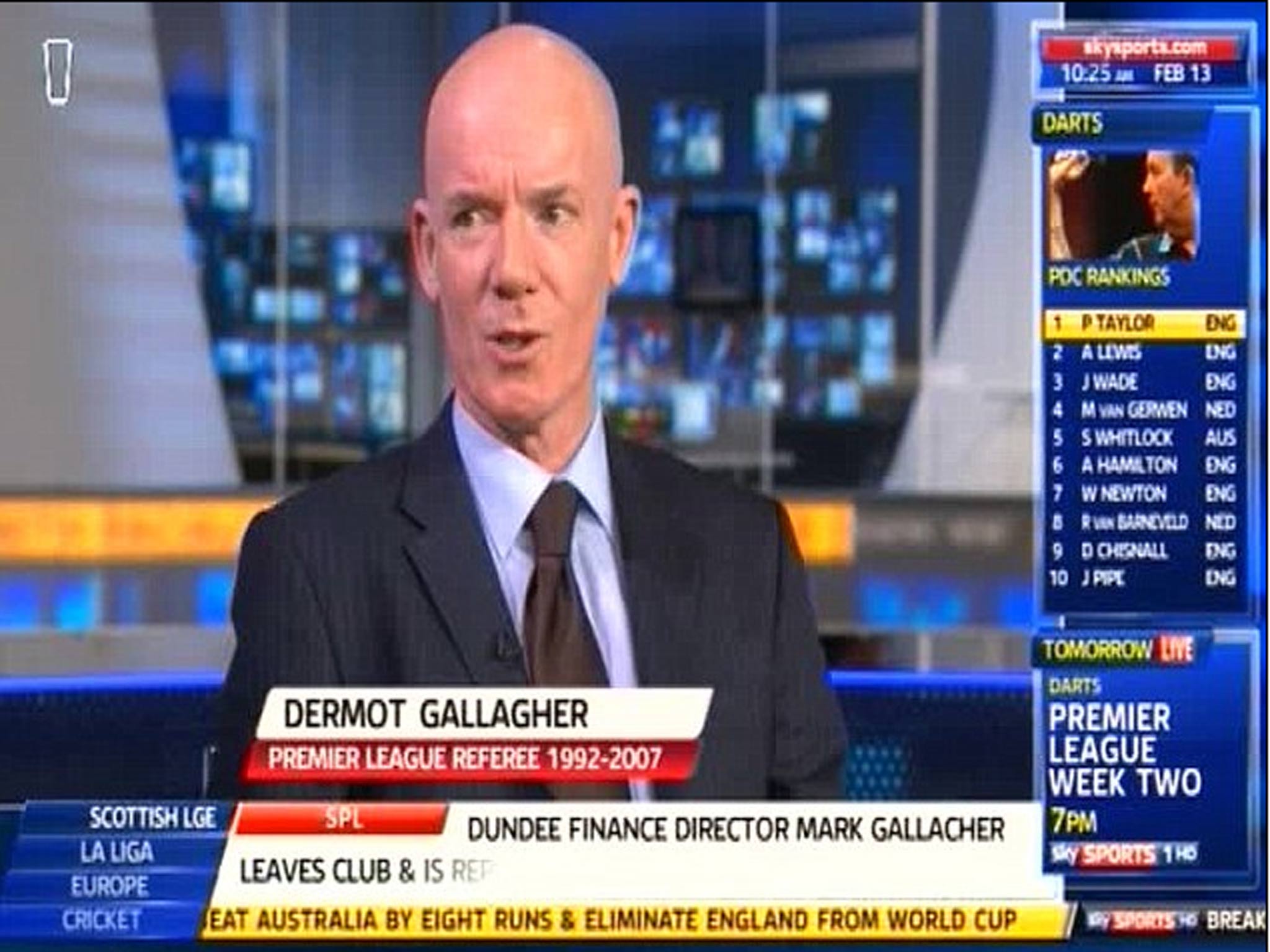 Dermot Gallagher on Sky Sports News
