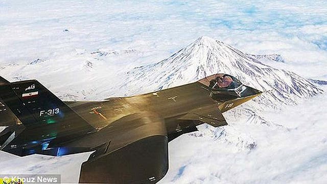 An image of Iran's fighter jet released by state media