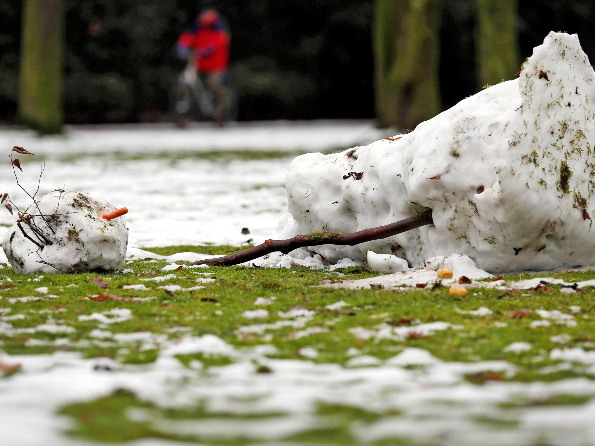 Bad news for snowmen: temperatures are expected to pick up