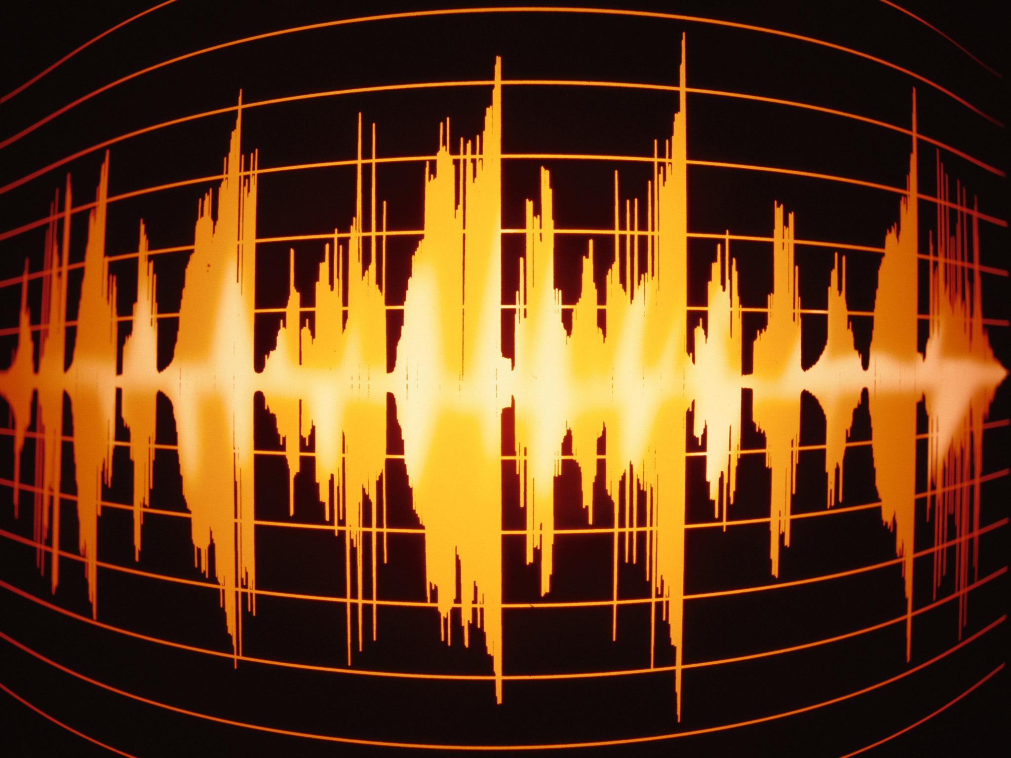Sound wave: scientists have been using data collected from people making phone calls to help create unique voice ID software