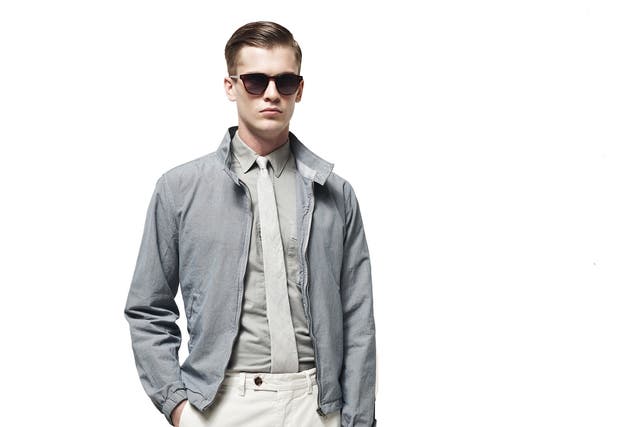 That Seventies show: jacket £145, shirt £75, chinos £69
