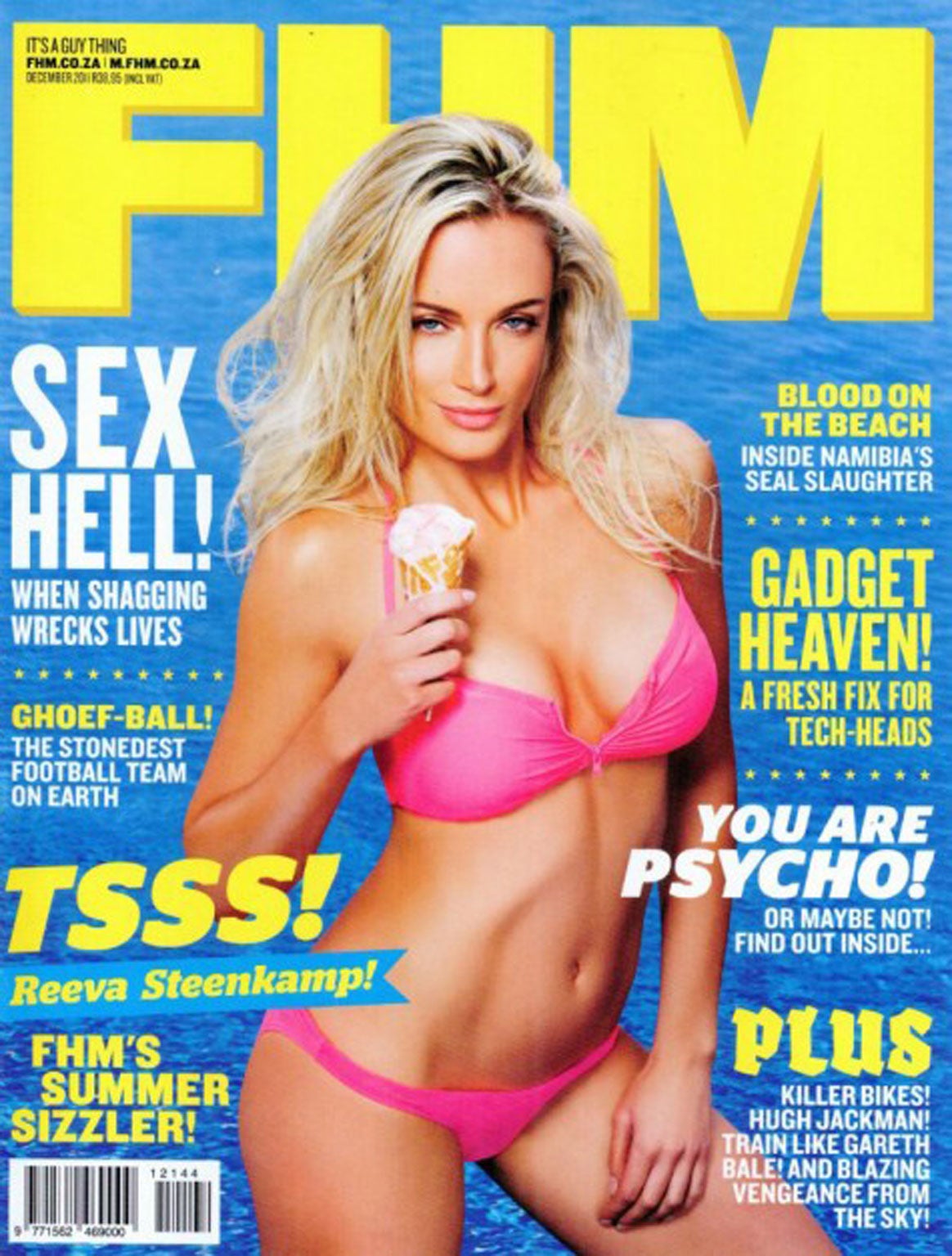 Reeva Steenkamp appeared in FHM