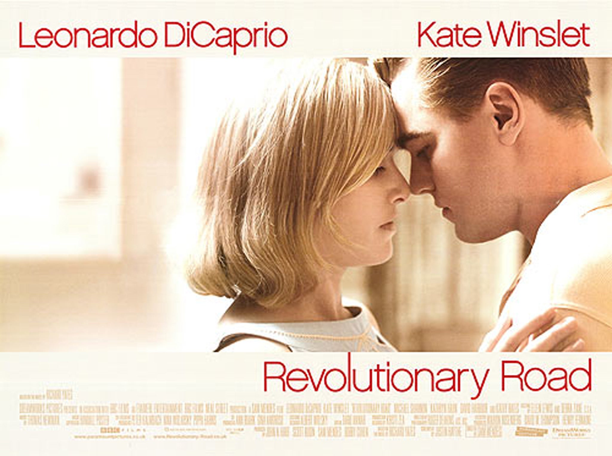 Revolutionary Road, 2008 Based on Ken Kesey&#x2019;s novel, the film charts the demise of a power-couple in the 1950s whose obsession with keeping up appearances leads to destruction.