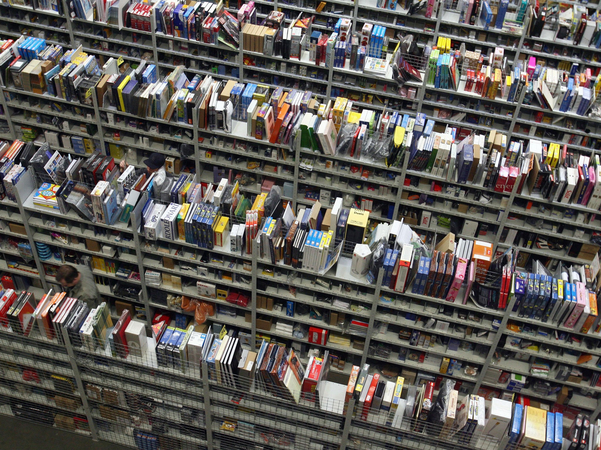 An Amazon warehouse in Germany