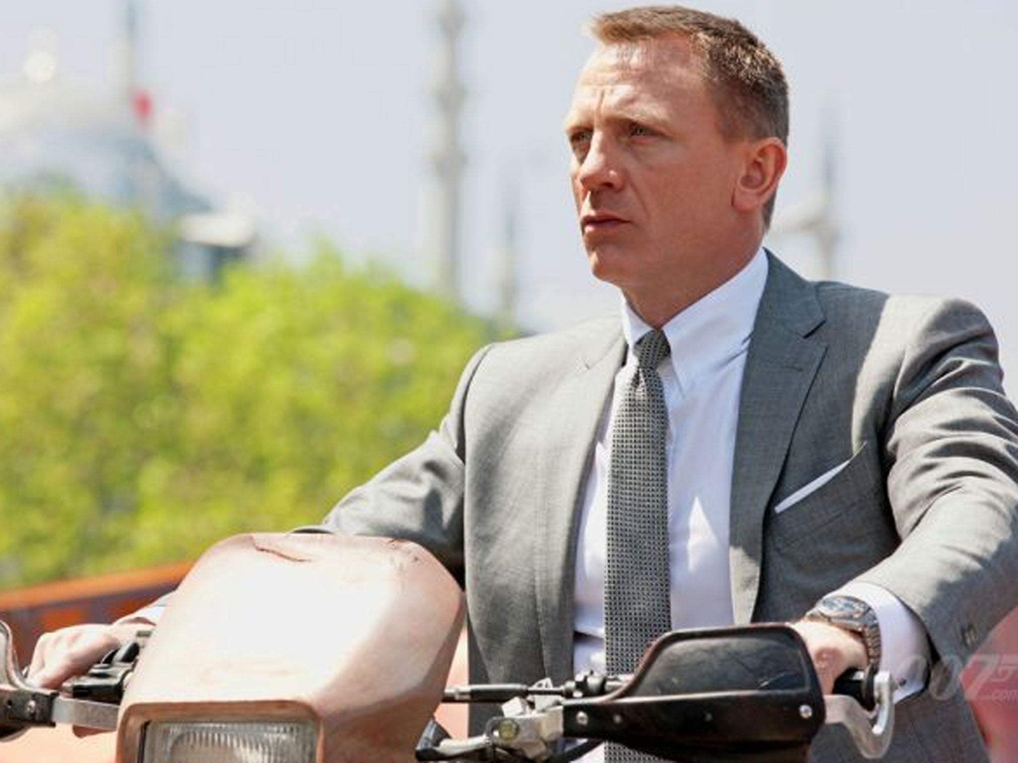 Daniel Craig, as James Bond in Skyfall