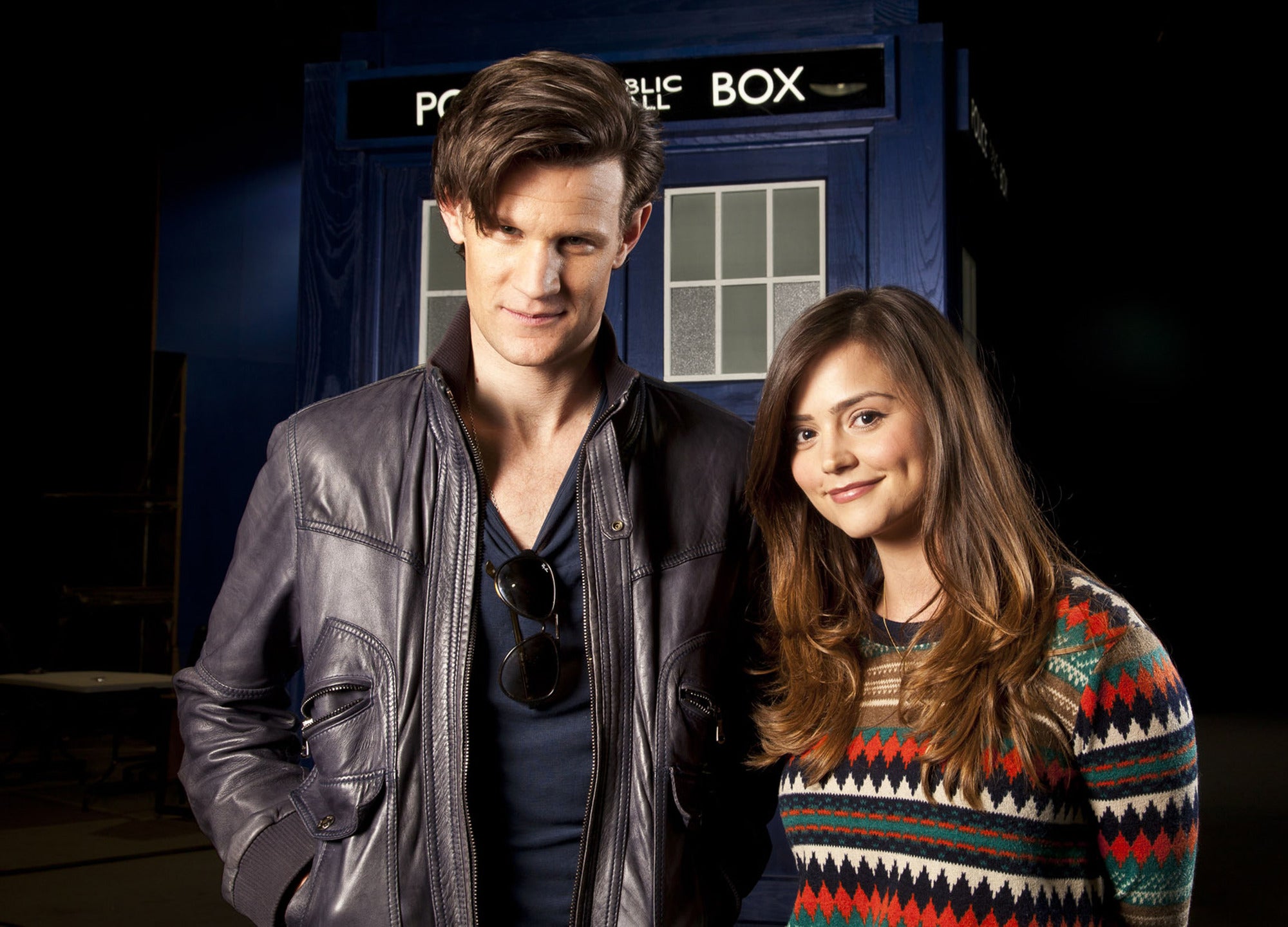 Doctor Who Matt Smith with new assistant Jenna-Louise Coleman