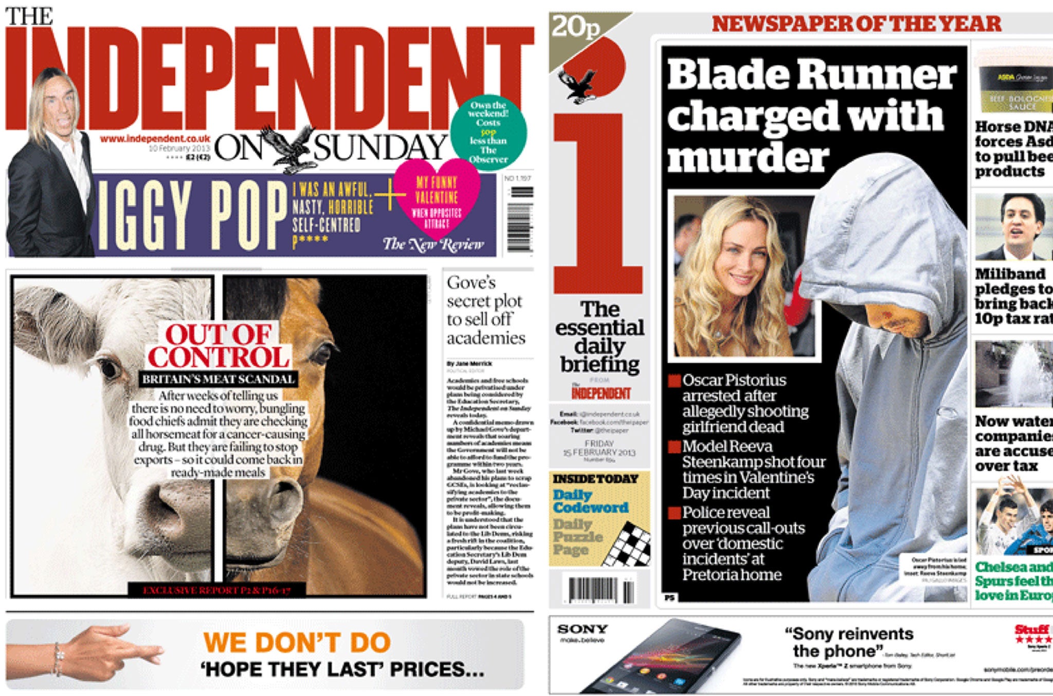 The Independent on Sunday's readership grew by 12 per cent to 547,000 while the i newspaper now has 612,000 readers
