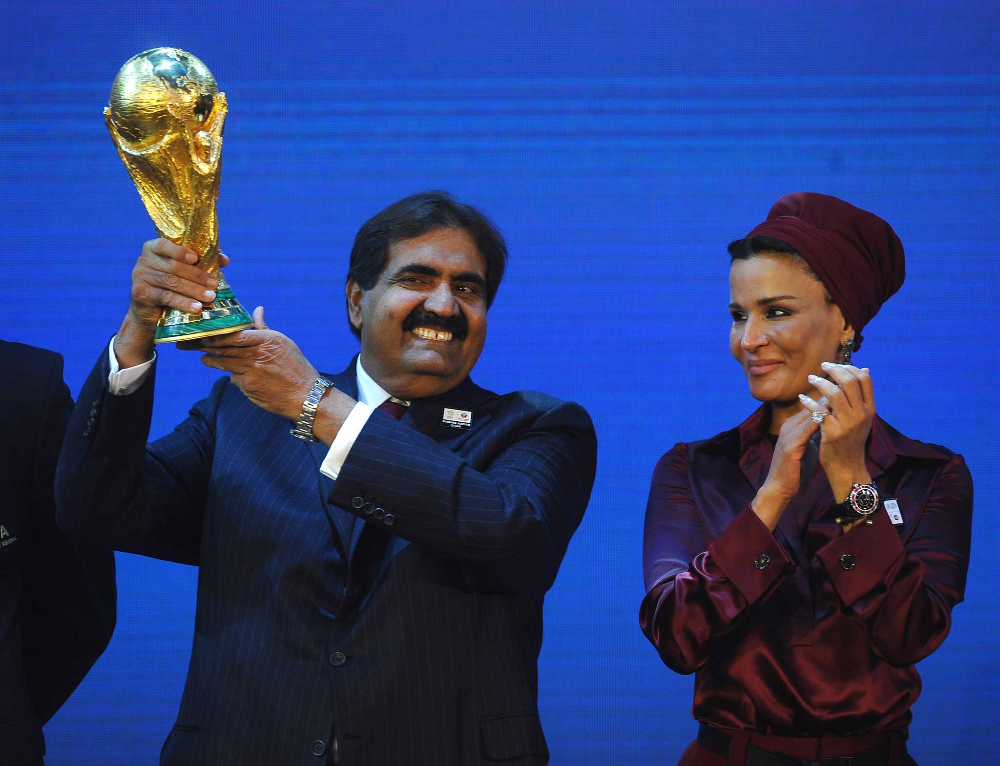 Qatar winning the bid for the 2022 World Cup in 2010