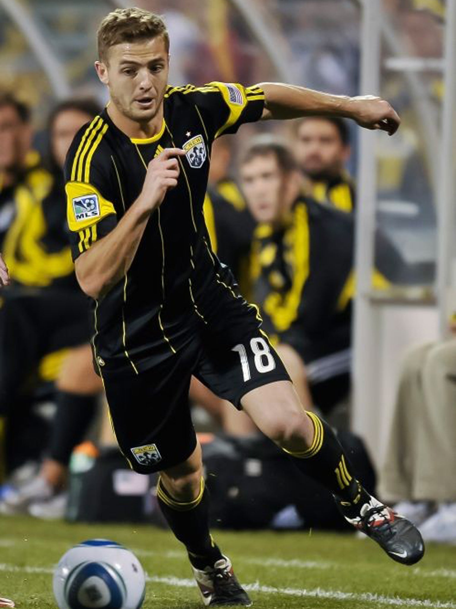 Rogers in action for Columbus Crew