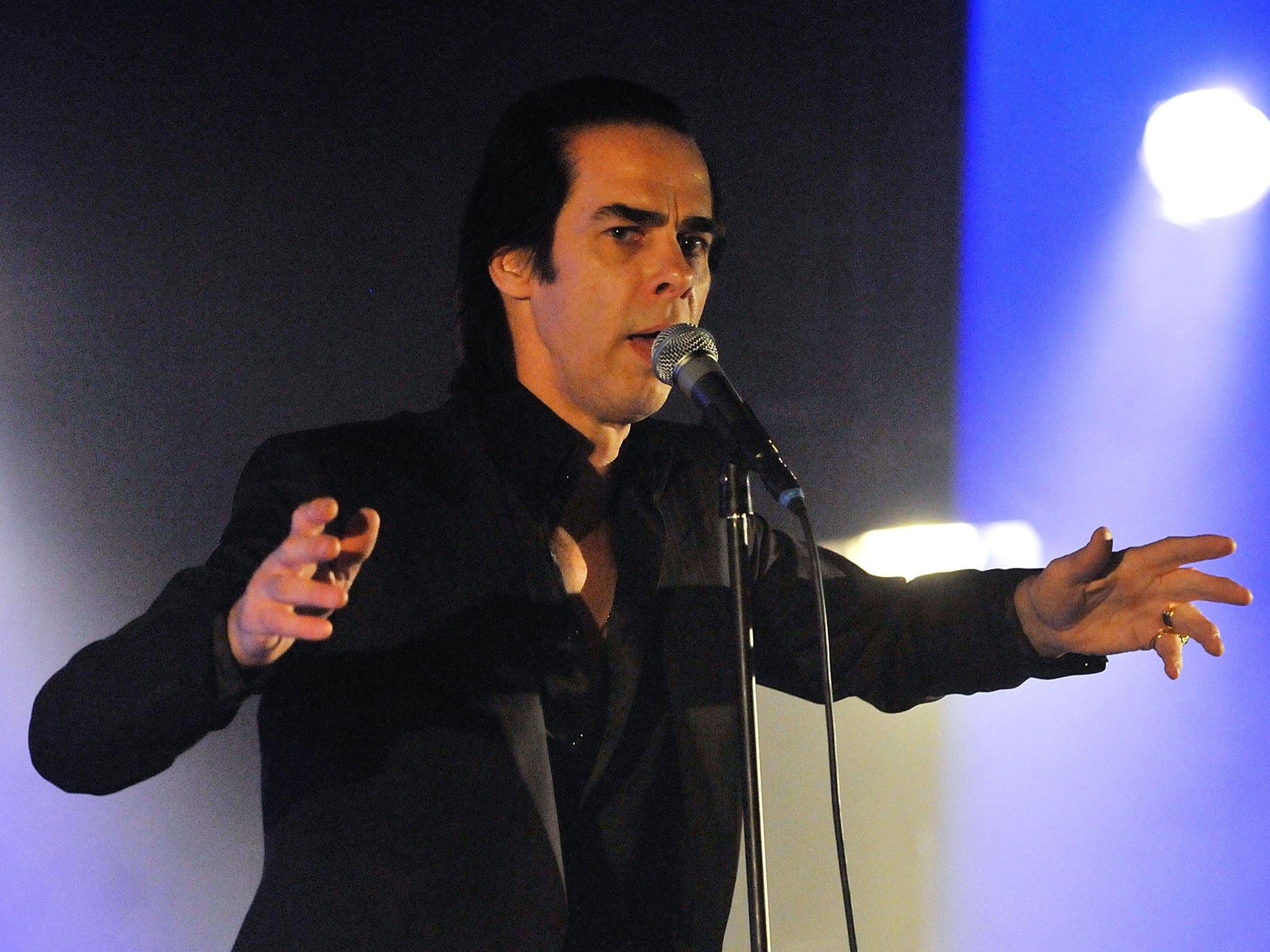 Cadaverous: Nick Cave knows how to exploit his physique as well as any dancer
