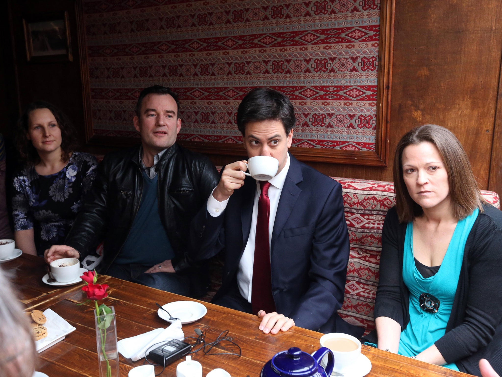 Meet the voters: Ed Miliband talks to former Liberal Democrat supporters in Eastleigh