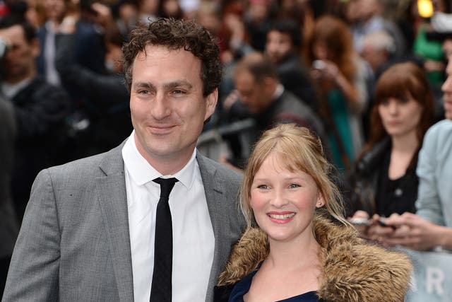 Joanna Page and James Thornton
