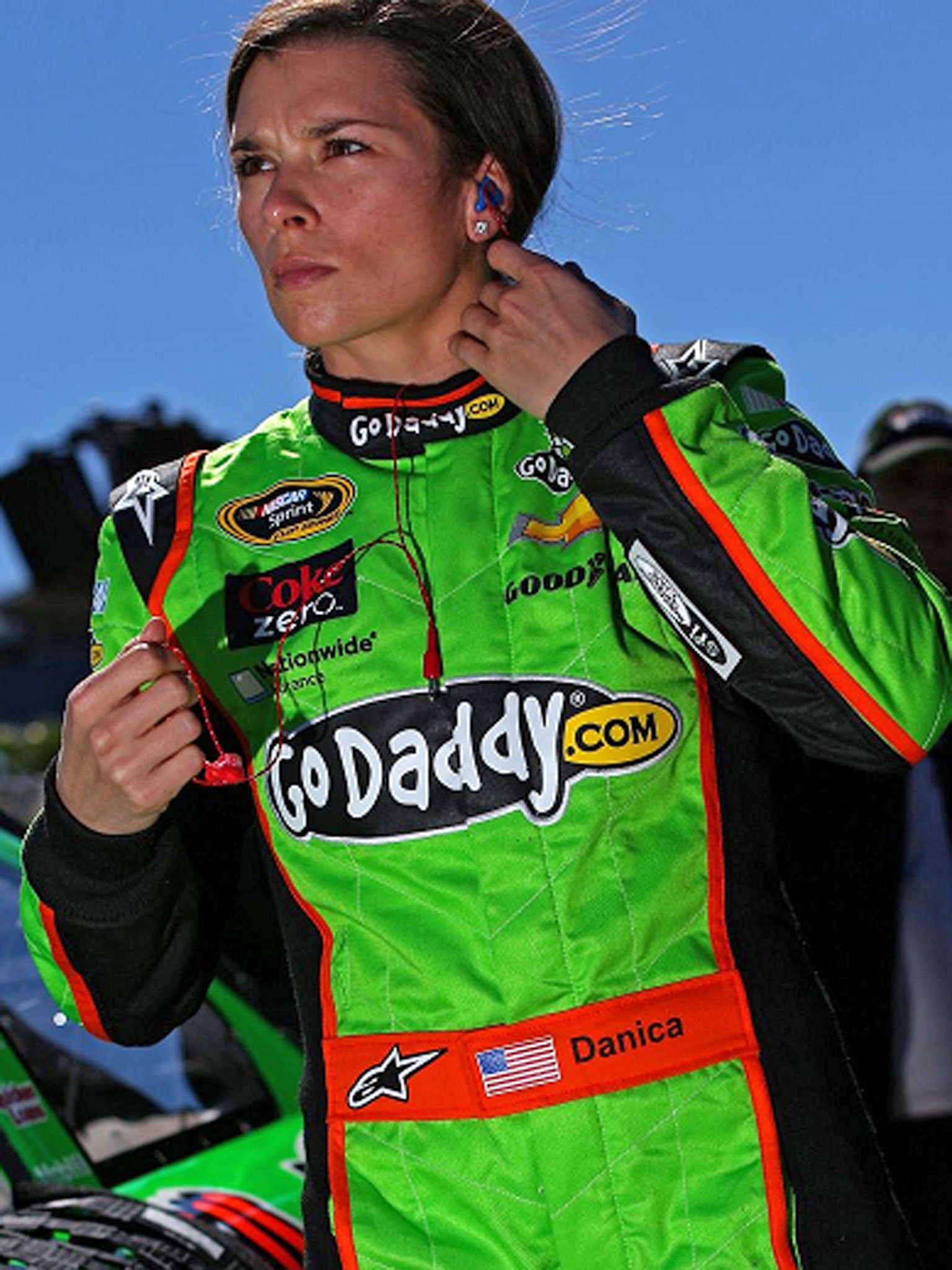 Danica Patrick, driver of the #10 GoDaddy.com Chevrolet